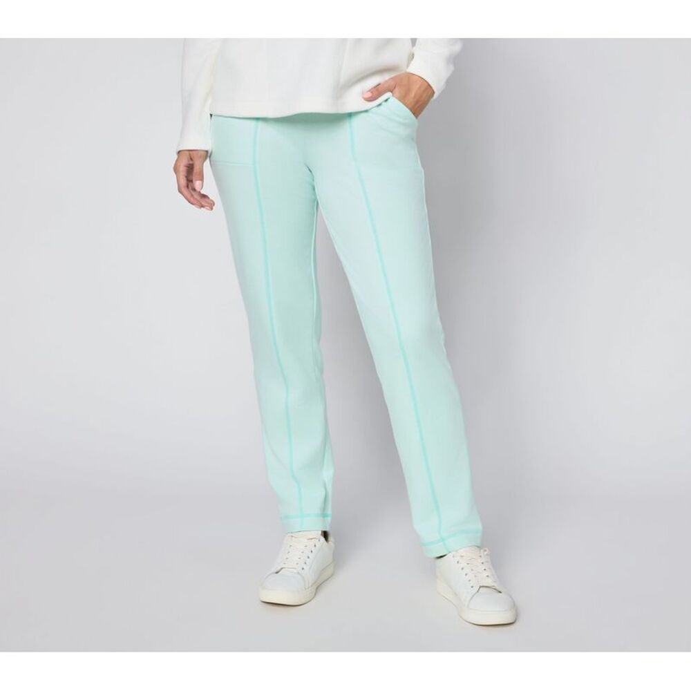 Gloria Vanderbilt Women's Pants Sz L Tall Denim & Co. Active French Green